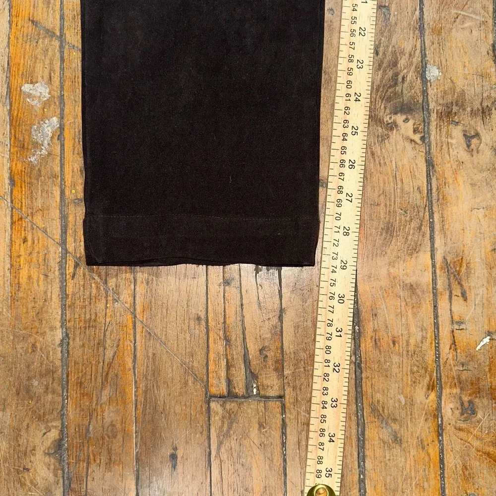 Old Navy Pants Women's Size 4 Brown Solid Flat Front Slim Fit Straight Leg Comfy